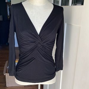 BCBGmaxazria black dressy top xs